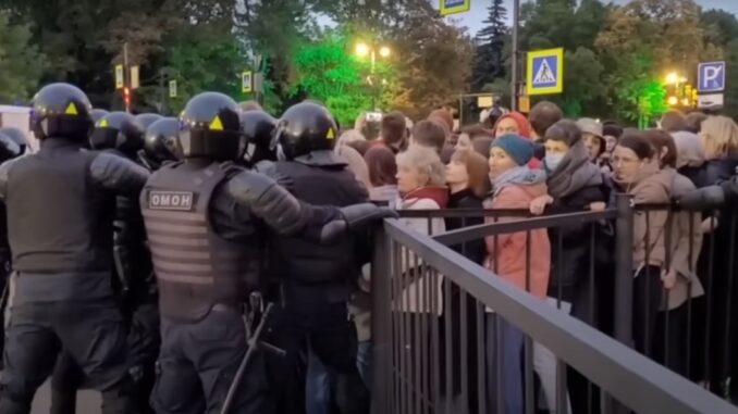 protesto russia
